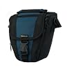 GTMax Durable Digital SLR Camera Carrying Pouch Nylon Case with Strap for Canon Series (Black/Blue)