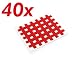Große Cross-Physiotape, 40 Stück, rot. ca. 4,4 x 5,2 cm Akupunkturpflaster