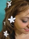 NEW Stephanotis White Cluster Hair Flowers- Set of 6, Limited.