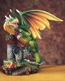 Green Dragon Protecting Castle