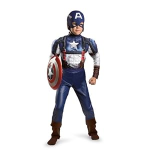 Captain America Movie Classic Muscle Costume - Small (4-6)