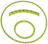 Hooping4Life Travel Holographic Yellow & Fluorescent Yellow Foldable Weighted Dance & Exercise Hoop - 40