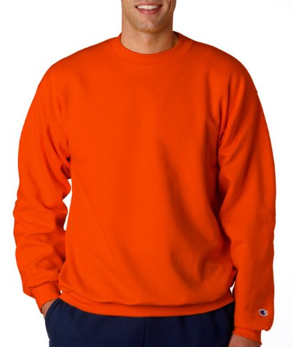 Champion Adult 50/50 Crewneck Sweatshirt, Orange - Size 2X-Large