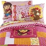Dora Puppy Blankie Comforter Twin / Full with Removable Blankie