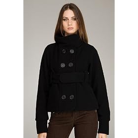 Mike and Chris Leroy Black Wool Plush Coat by Mike & Chris