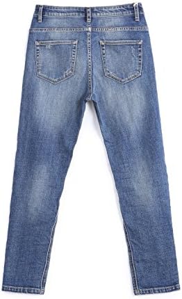 Eurssto Juniors Vintage Loose Mid-rise Boyfriend Patchwork Jeans Pants X-large Navy