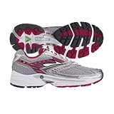 Women's Brooks Adrenaline GTS 8 Running Shoe-White Black Platinum Quicksilver Garnet Black at Brooks