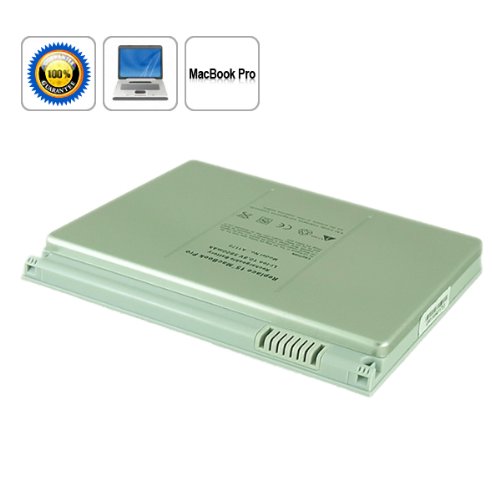 5600MAH 10.8V Batterie d’Ordinateur Portable (remplacement)pour Apple MacBook Pro 15″ A1175, MA348G/A, MA463LL/A, MA464LL/A, MA600LL/A,MA680LL/A, MA601LL, MA466LL/A, MA681LL/A, argent