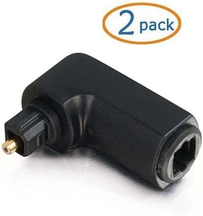 Simtyso 2 Pack Cables To Go 40016 Velocity Right Angle Toslink Port Saver Adapter