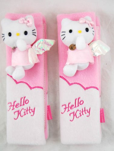 Hello Kitty Car Seat Belt Cover Shoulder Pads Pair