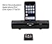 Micro Soundsystem Apple Iphone iPod Touch 2G 3G, 3GS 4G Classic - Farbe Schwarz. Im Batteriebetieb 8 Stunden Playback. Micro Hifi stereo Dockingstation Audiosystem Anlage mit Fernbedienung & Lautsprecher 2 x 2,7 Watt
