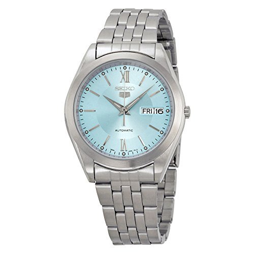 Seiko Men's SNXA05K Stainless Steel Analog with Blue Dial Watch