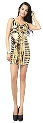 Full Length Scoop Neck Polyester/Spandex Sleeveless Jumper/Mini Dress 
