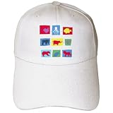 9 Cartoon Critters In Bright Colors – Adult Baseball Cap