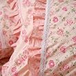 Shabby Chic pretty Roses 4pc Duvet Cover/Bedskirt set