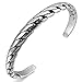 Men,Women's Stainless Steel Bracelet Bangle Cuff Silver Black Biker Unique