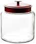 Anchor Hocking Montana 1-1/2-Gallon Jar, Red Metal Lid