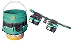 Bucket Tote w/ 47 Pockets + Tool Belt w/ One Size Fits All Belt