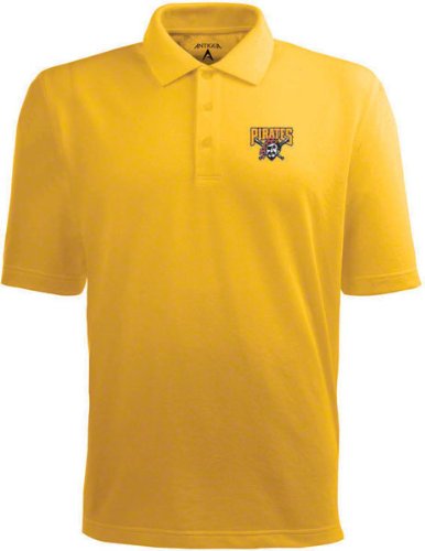 Pittsburgh Pirates Gold Pique Extra Light Polo Shirt