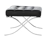 E-comfort バルセロナオットマン プレミアムエディション デラックスレザー ブラック CH7002DML33 24191