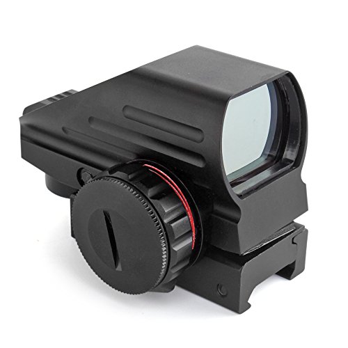 Flexzion Holographic Red and Green Dot Sight Tactical Reflex 3 Different Reticles Hunting Paintball Tool for Shotgun Rifle Pistol with Locking Screw and a Battery