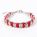 Tibetan S Symbol Trinket Bangle Bracelet Bead Red