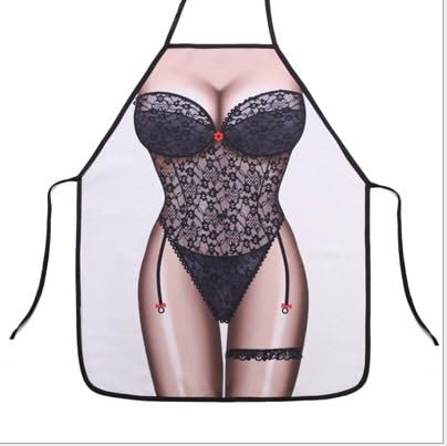MobileSharp® Sexy woman Anime Cartoon Character Series Kitchen Apron Funny Personality Girls Aprons For Cooking