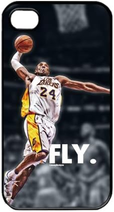 NBA Los Angeles Lakers Kobe Bryant Apple iPhone 4 / 4s TPU Soft Black or White case (Black)
