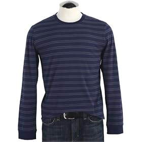 Fossil Long Sleeve - Travis Stripe (Color: Medium Grey)