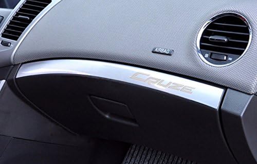 Carcoolparts Golve Box Passenger Side Storage Box Trim for Chevrolet Chevy Cruze 2009-2015 (Silver)