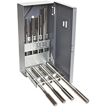 Alvord Polk 127-S-09 High-Speed Steel Chucking Reamer Set, Straight Flute, Uncoated Finish, 15-Piece, 1/16 - 1/2 Inch Sizes in 1/32 Inch Increments