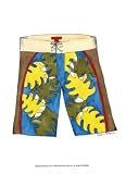 Surf Shorts (CI) I - Jennifer Goldberger Art Print Poster 8 x 8 i