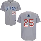 Derrek Lee Chicago Cubs Authentic Road Jersey by Majestic