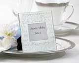 Baby Keepsake: Good Wishes Pearlized-Glass Photo Frame Place Card Holder Set of 4