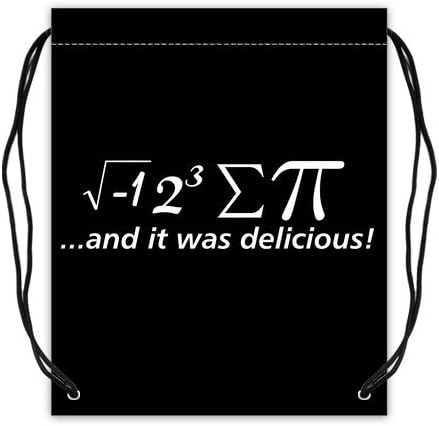 Funny Quotes Saying Drawstring Bags, I Ate Some Pie and It Was Delicious Basketball Drawstring Bags, Sport Ball Backpack - 16.5"(W) x 19.3"(H), Twin-sided Print