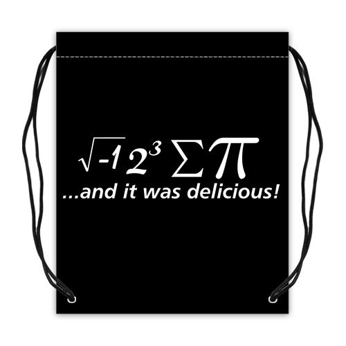 Funny Quotes Saying Drawstring Bags, I Ate Some Pie and It Was Delicious Basketball Drawstring Bags, Sport Ball Backpack - 16.5"(W) x 19.3"(H), Twin-sided Print
