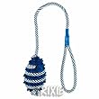 Trixie 34963 Rugbyball, phosphoreszierendes Seil 9 cm/40 cm