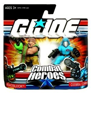 GI Joe Combat Heroes Roadblock & Cobra Commander Figure Set