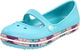 Crocs Genna Tropic Flower Mary Jane (Toddler/Little Kid/Big Kid),Aqua/Dahlia,10 M US Toddler