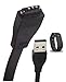 Fitian New Wireless USB Charging Charger Bracelet Cable for Fitbit Force/Charge Wristband Black (Fitbit Charge Charging Cable)