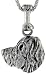 Sterling Silver Dandie Dinmont Terrier Dog Pendant ©