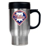 Philadelphia Phillies Stainless Steel Travel Mug  (Primary Logo)