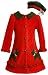 Bonnie Jean Girls 2-6x Scotty Applique Fleece Coat,Red,6x Bonnie Jean Girls 2-6x Scotty Applique Fleece Coat,Red,6x