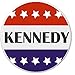 Kennedy Red White Blue Stars 1.25â€ Pinback Button Pin President Senator