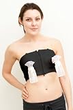 Simple Wishes Hands Free Breastpump Bra, Black, XS/S/M