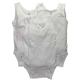 3-Pack of Sleeveless bodysuits by Daydreamers - White - Small