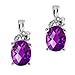 2.01 Ct Checkerboard Purple Amethyst and Diamond title=