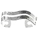 Jewelry : Artisan Handcrafted Sterling Silver Double Wave Hammered Cuff Bracelet