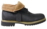 timberland roll boots:Timberland Mens Boots 33546 Roll Top Black and Olive