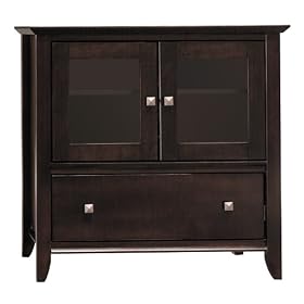 Bush Furniture Sonoma Small TV Stand, Mocha Cherry Veneer by Bush Furniture